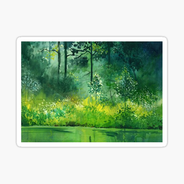 Light n Greens Sticker