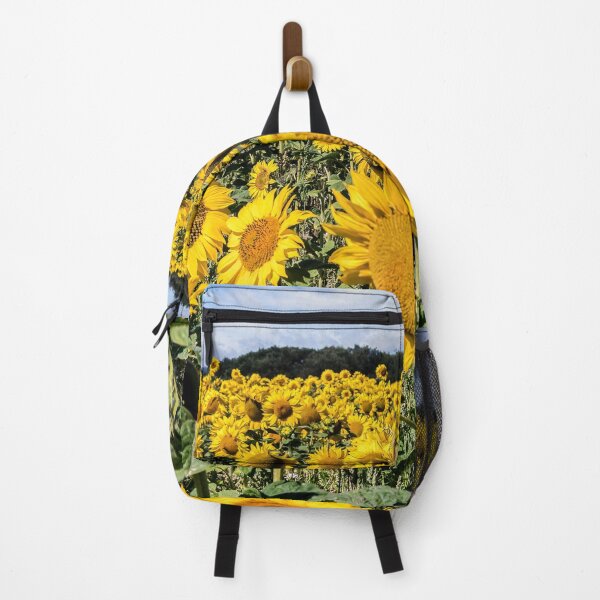 Item preview, Field Of Sunflowers With A Blue Sky And Clouds designed and sold by manateevoyager.