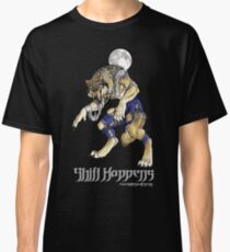 "Shift Happens" Full Moon Werewolf Classic T-Shirt