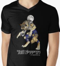 "Shift Happens" Full Moon Werewolf Men's V-Neck T-Shirt