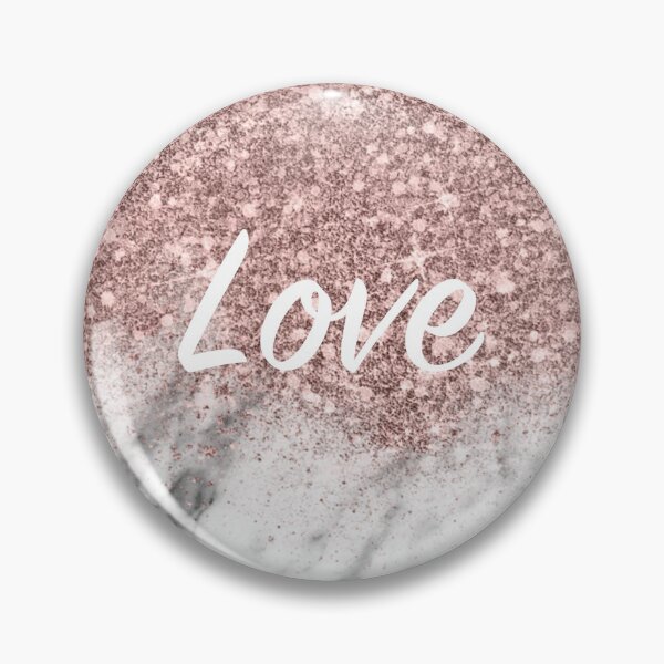 Item preview, Rose gold glitter dust marble - love designed and sold by peggieprints.