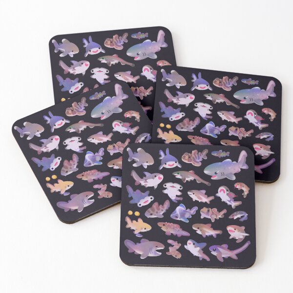 Shark day 2 Coasters (Set of 4)