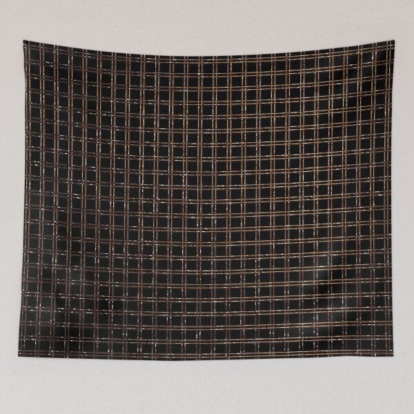 Item preview, Golden grid pattern in gold black designed and sold by Xarah.