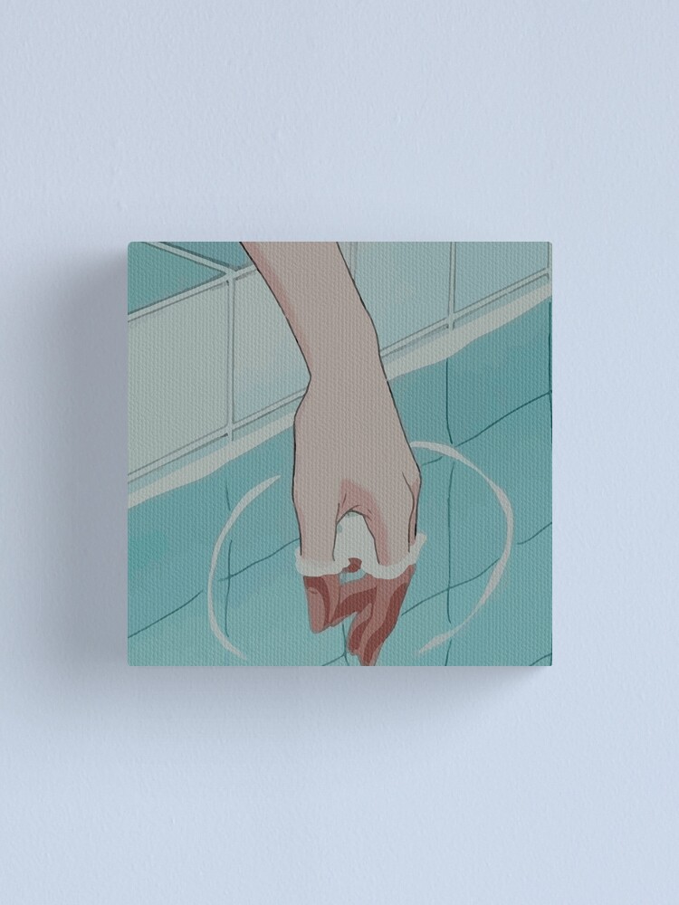 90s Anime Pool Aesthetic Canvas Print for Sale by Freshfroot