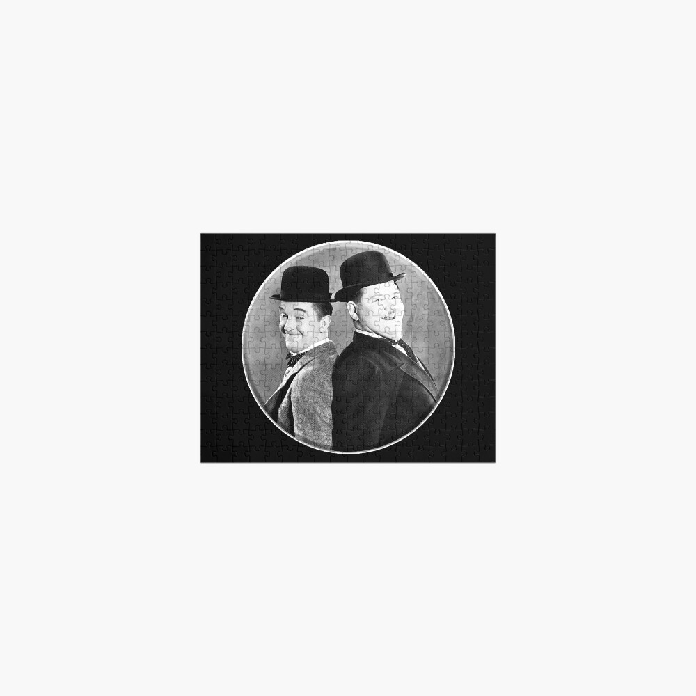 LAUREL AND HARDY. Stan Laurel and Oliver Hardy in their 1939 feature film called The Flying Deuces. Jigsaw Puzzle