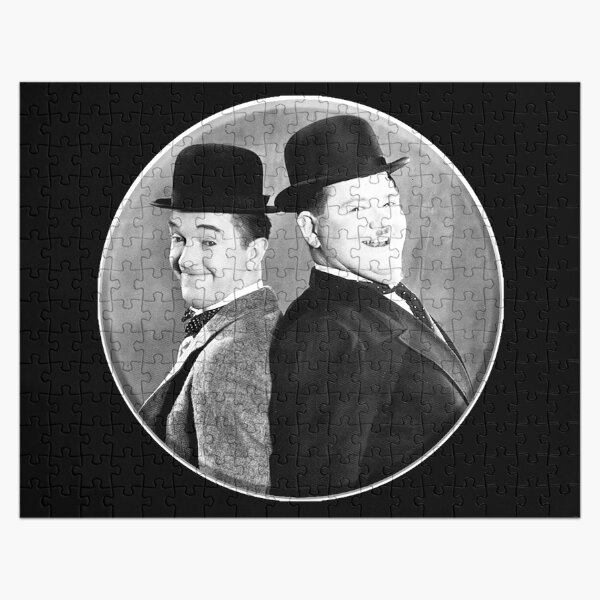 LAUREL AND HARDY. Stan Laurel and Oliver Hardy in their 1939 feature film called The Flying Deuces. Jigsaw Puzzle