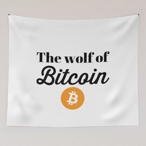 Item preview, The wolf of Bitcoin designed and sold by Bouzdesigns.