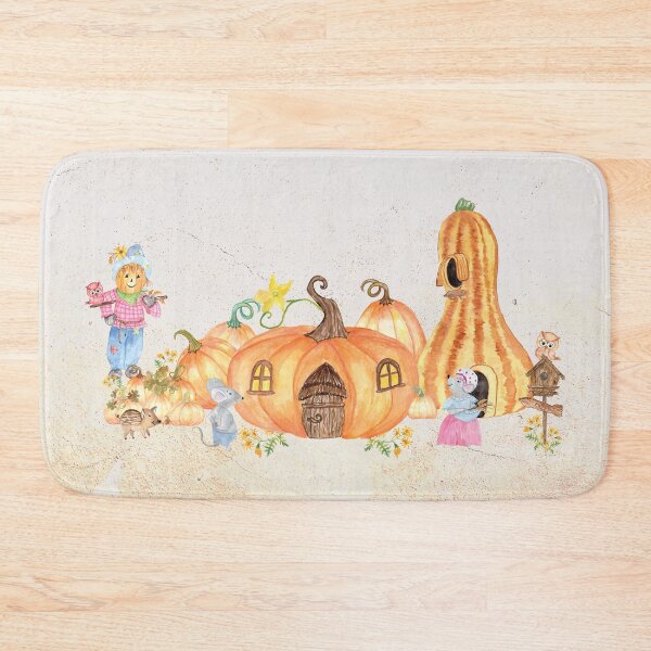 Item preview, Fairytale Fall Scene with Pumpkins, Mice and a Scare Crow designed and sold by aprincessinsp.