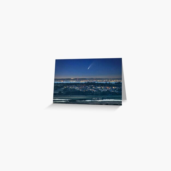 Comet Neowise Over Portsmouth Greeting Card