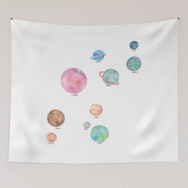 Item preview, Solar System Planets, Pluto and the Moon designed and sold by kslittleworld.