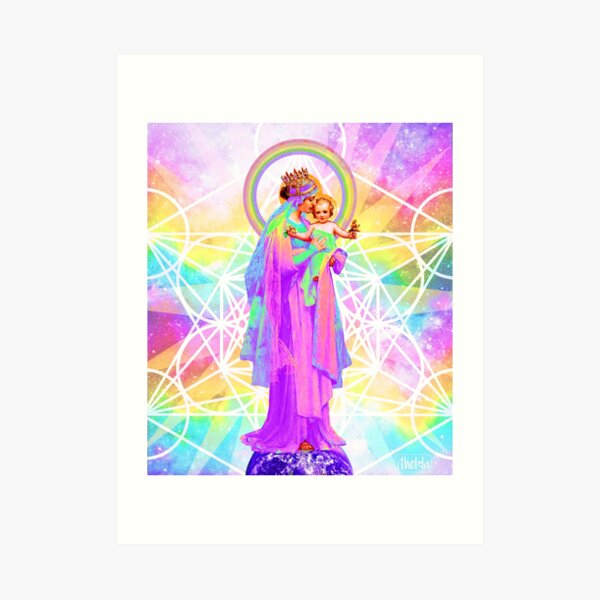 Unsere Liebe Frau von der heiligen Geometrie Kunstdruck