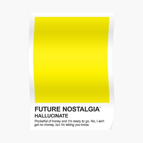 Halluzinieren Sie Pantone Poster