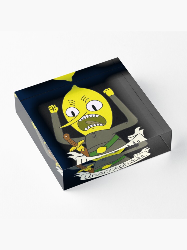 Alternate view of Lemongrab Acrylic Block