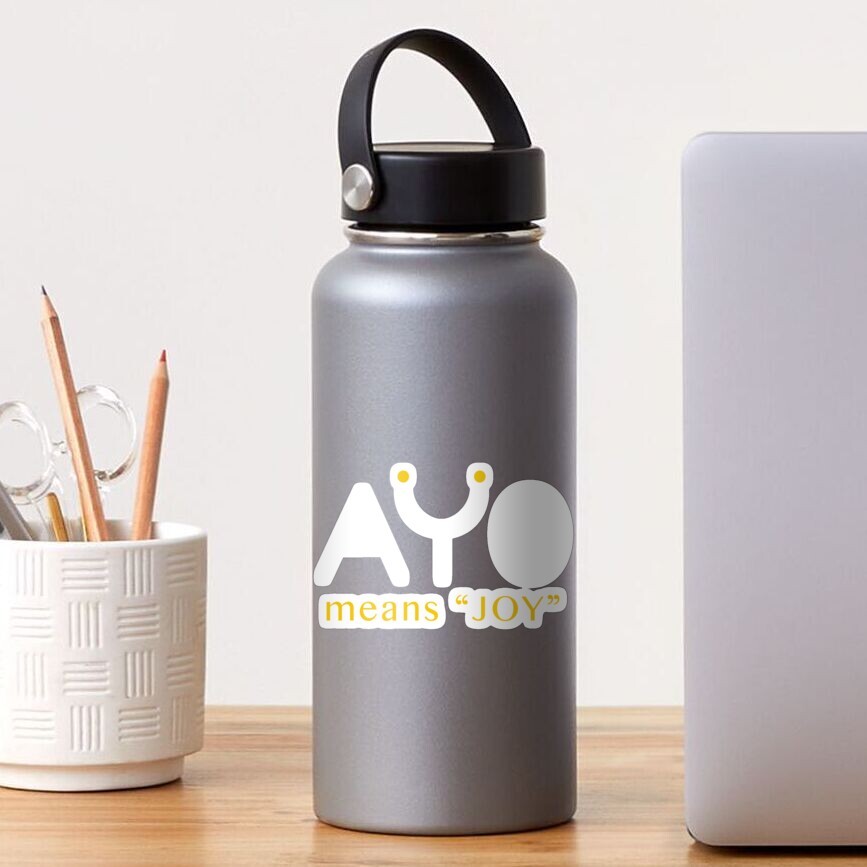 ayo-means-joy-sticker-for-sale-by-pablo44-redbubble