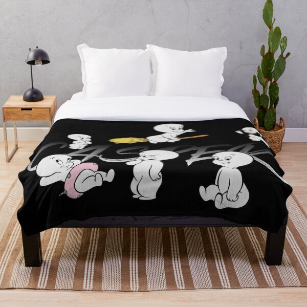 Cartoon Ghost Throw Blankets Redbubble