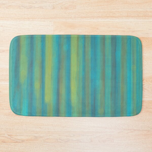 Item preview, Blue yellow green abstract stripes designed and sold by Abstractlara.