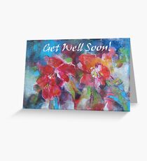 Get Well Soon Card - Flowers Greeting Cards Greeting Card