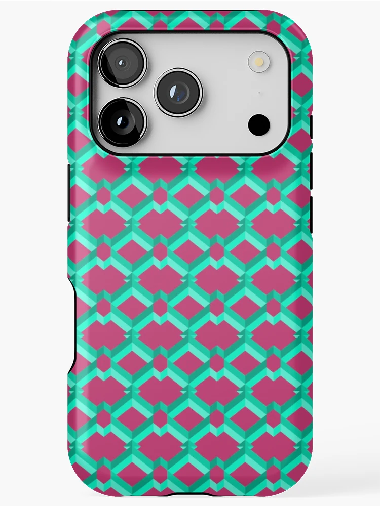 Thumbnail 1 of 4, iPhone Case, Retro Geometric Pattern designed and sold by Patternsdesign.