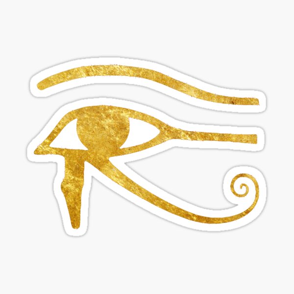 Golden Wadjet Eye / Eye of Horus (left) Sticker
