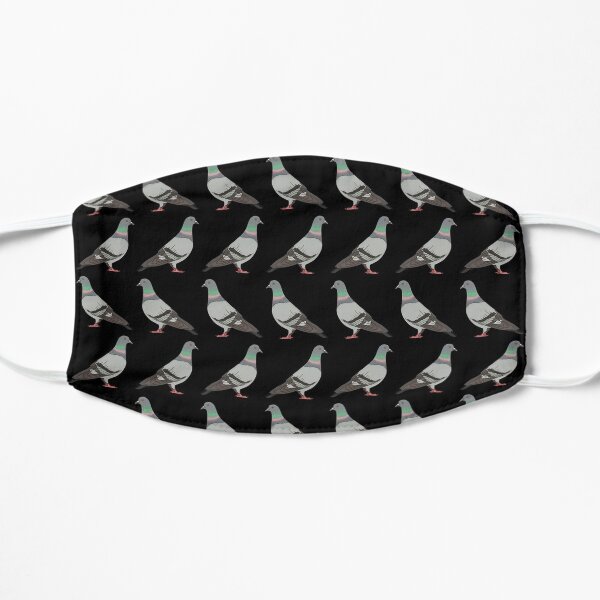 pigeon walk 2020, black background Mask