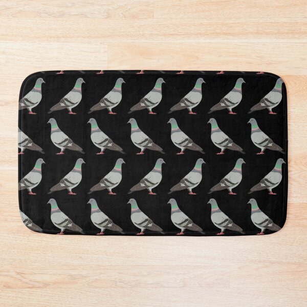 Item preview, pigeon walk 2020, black background designed and sold by Naty Design Prague.