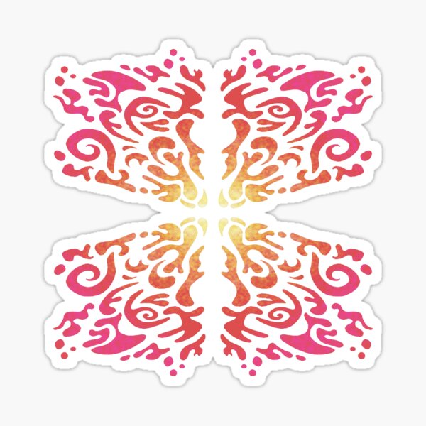 Black Goat Kaleidoscope Sticker