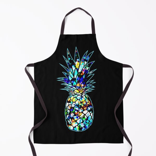 Item preview, Pineapple in abstract neon flowers designed and sold by mrhighsky.