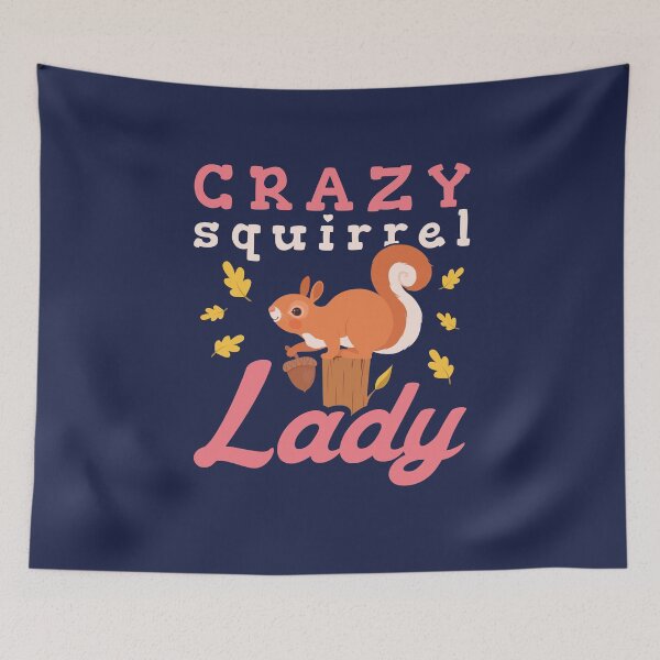 Item preview, Crazy Squirrel Lady designed and sold by jaygo.