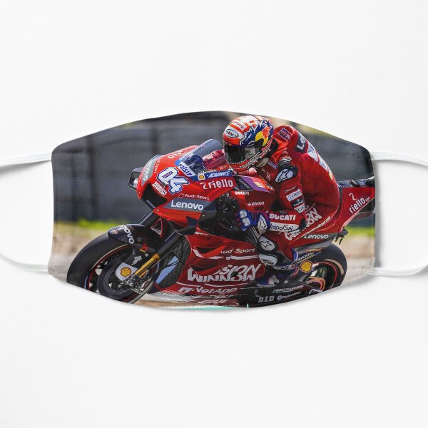 Andrea Dovizioso accelerating hard and making a wheelie Mask