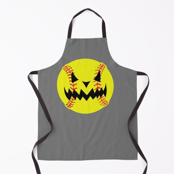 Item preview, Halloween Softball Pumpkin Jack O Lantern Face designed and sold by nikkidawn74.