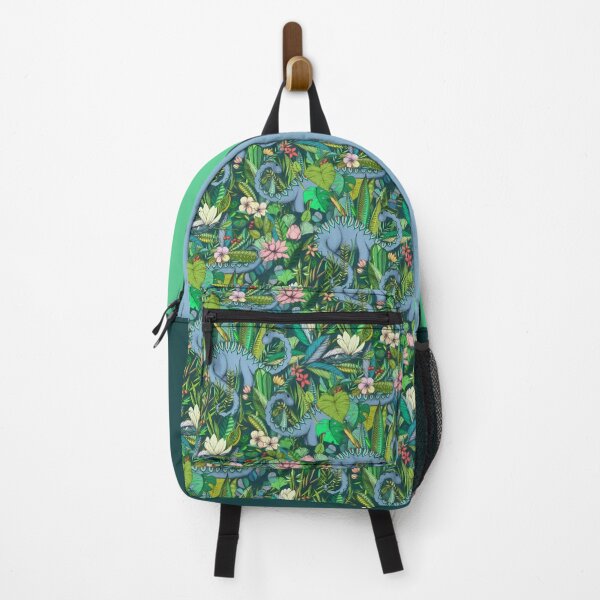 Item preview, Improbable Botanical with Dinosaurs - dark green designed and sold by micklyn.