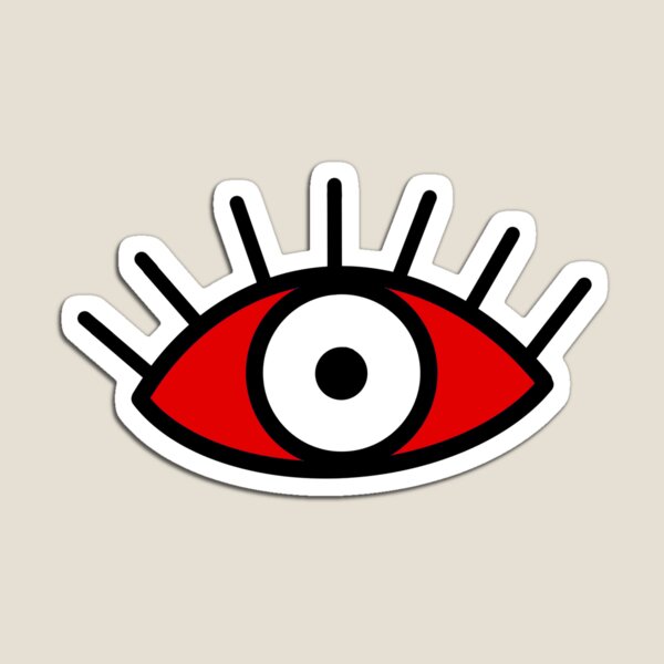 Red Eye Magnets Redbubble - devil eye roblox song id