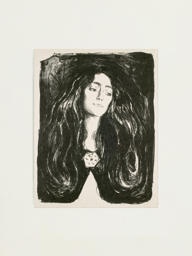 "Edvard Munch The Brooch Eva Mudocci 1903" Photographic