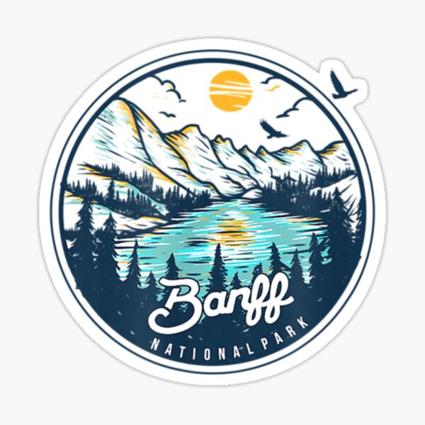 Banff National Park for Hiking in Alberta Canada Sticker