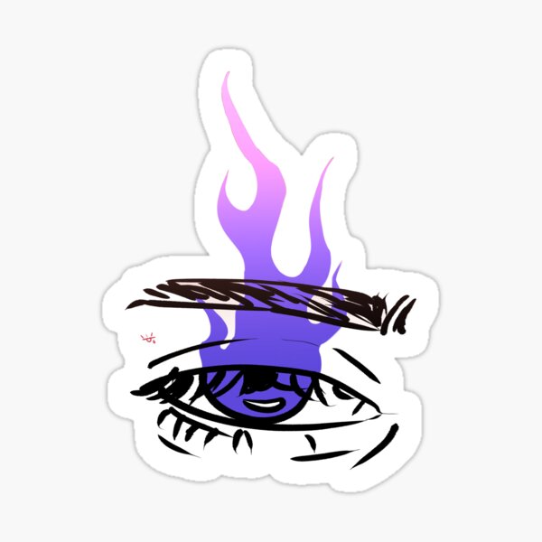 Burning eye Sticker