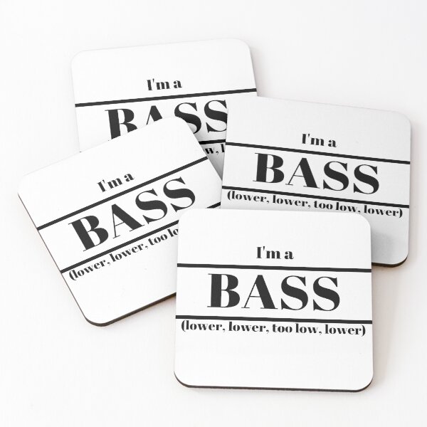 Item preview, I'm a Bass Slogan Design designed and sold by Downstage Designs.