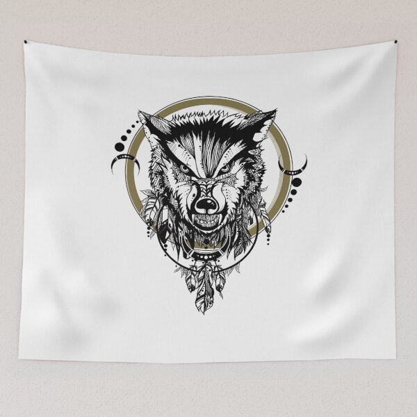 Item preview, painted wolf totem lace line designed and sold by chris299.