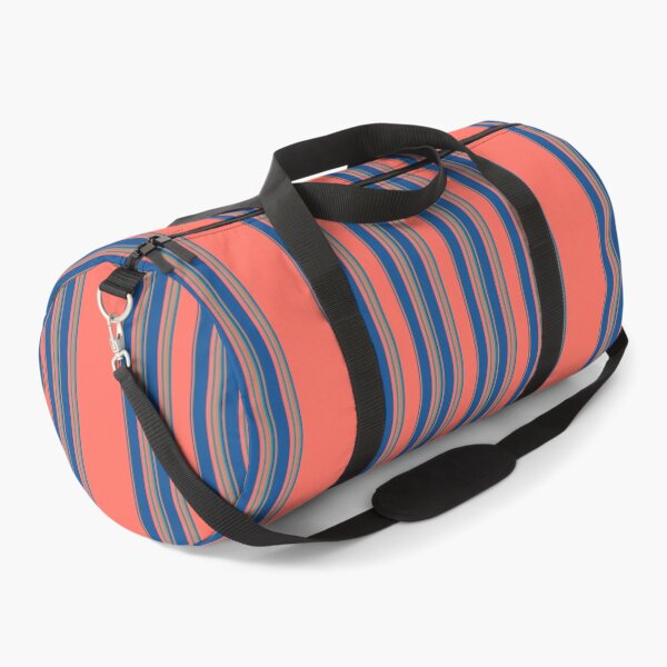 Item preview, Stripes - Coral with Blues and Greens designed and sold by STHogan.