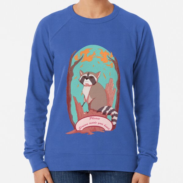 2020 mood - Please scream inside your heart Lightweight Sweatshirt