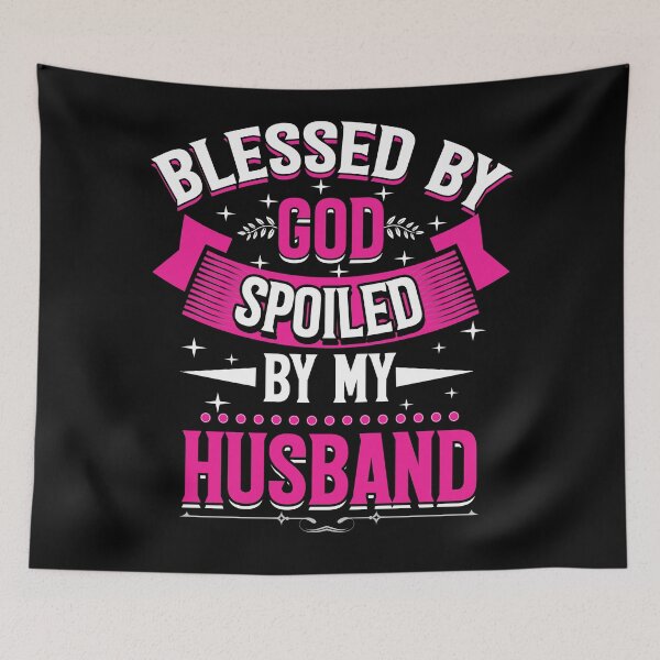 Item preview, Blessed by God Spoiled by my Husband t-shirt  designed and sold by Majesticoo.