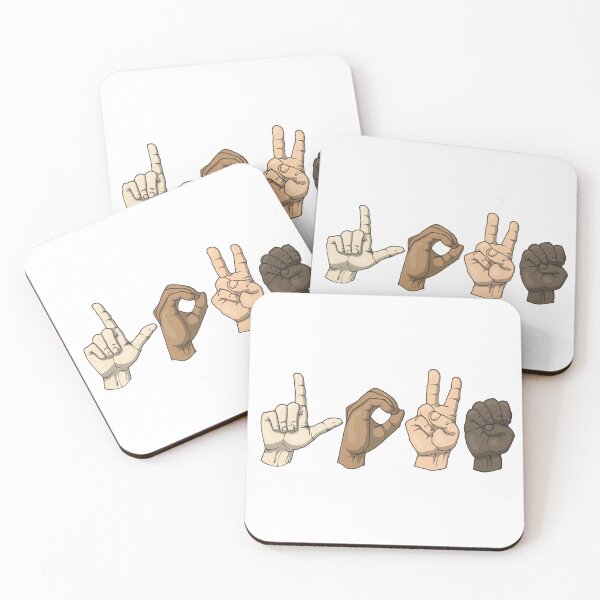 Item preview, Love in Sign Language - horizontal designed and sold by Felipeoferreira.