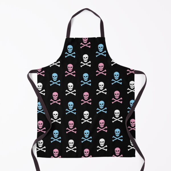 Item preview, Skull & Crossbones / Jolly Roger / Pattern (White / Pink / Cyan) designed and sold by MrFaulbaum.