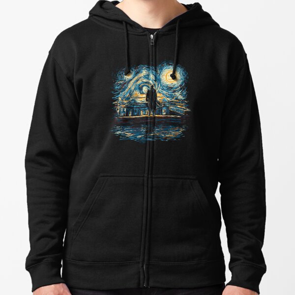 Starry Fall (Sherlock) Zipped Hoodie