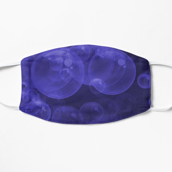 Large Royal Blue Purple Purple Water Air Bubbles Mask