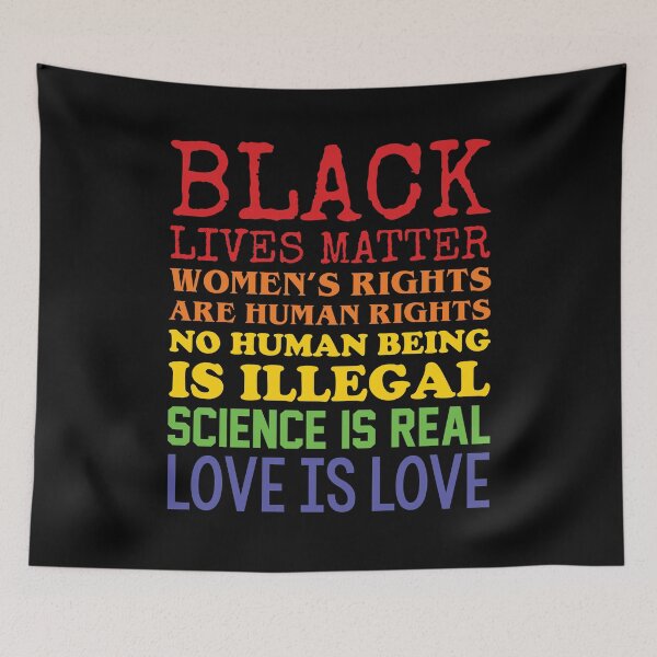Item preview, Black Lives Matter Love Is Love List  designed and sold by fusedtees.