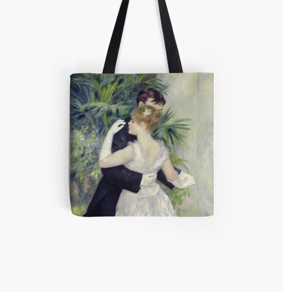 Auguste Renoir - Dance In The City All Over Print Tote Bag