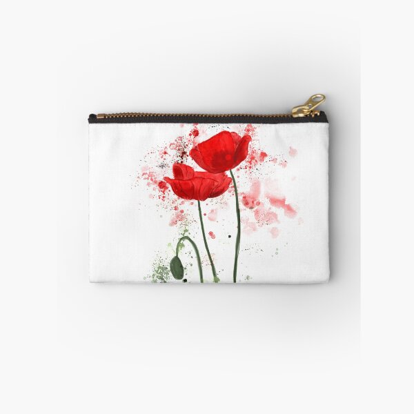 Item preview, Red Watercolor Poppies  designed and sold by LaurenHWyatt.