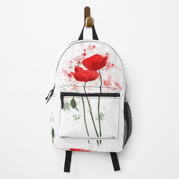 Item preview, Red Watercolor Poppies  designed and sold by LaurenHWyatt.