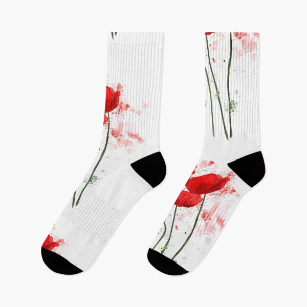Item preview, Red Watercolor Poppies  designed and sold by LaurenHWyatt.