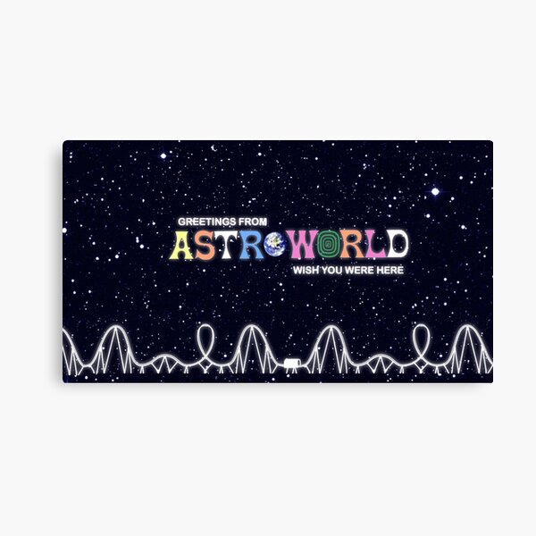 astroworld aesthetic Canvas Print